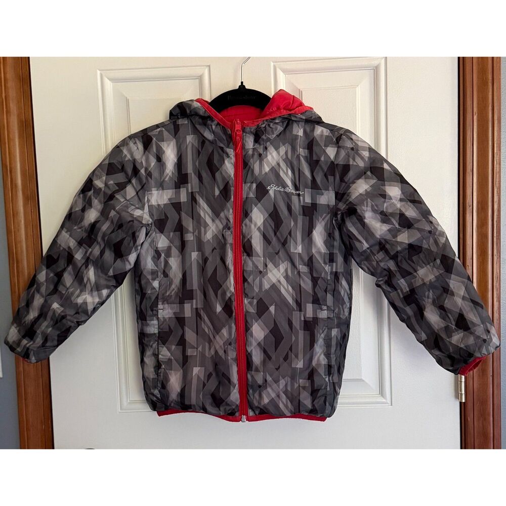 Eddie Bauer Boys Down Reversible Coat size 5/6